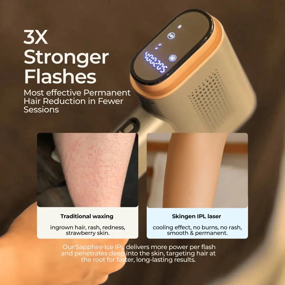 Sapphire Ice Cooling Hair Removal Device