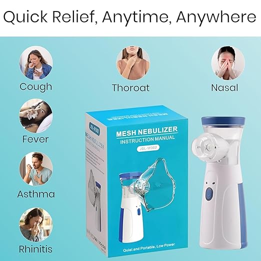 Quiet Portable Compact Mesh Nebulizer