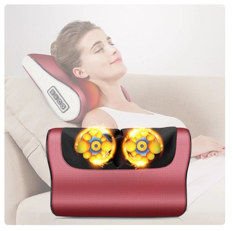 Heat & Adjustable Speed Electric Massage Pillow