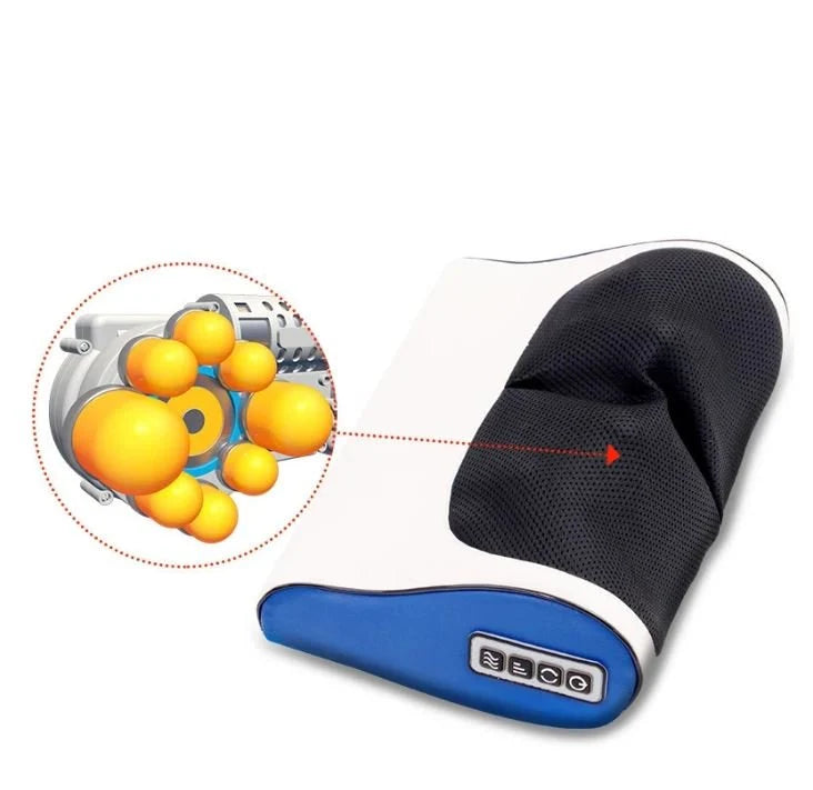 Heat & Adjustable Speed Electric Massage Pillow