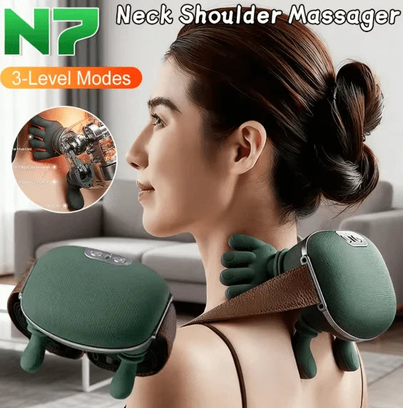 Dual-Palm Kneading Shoulder & Neck Massager